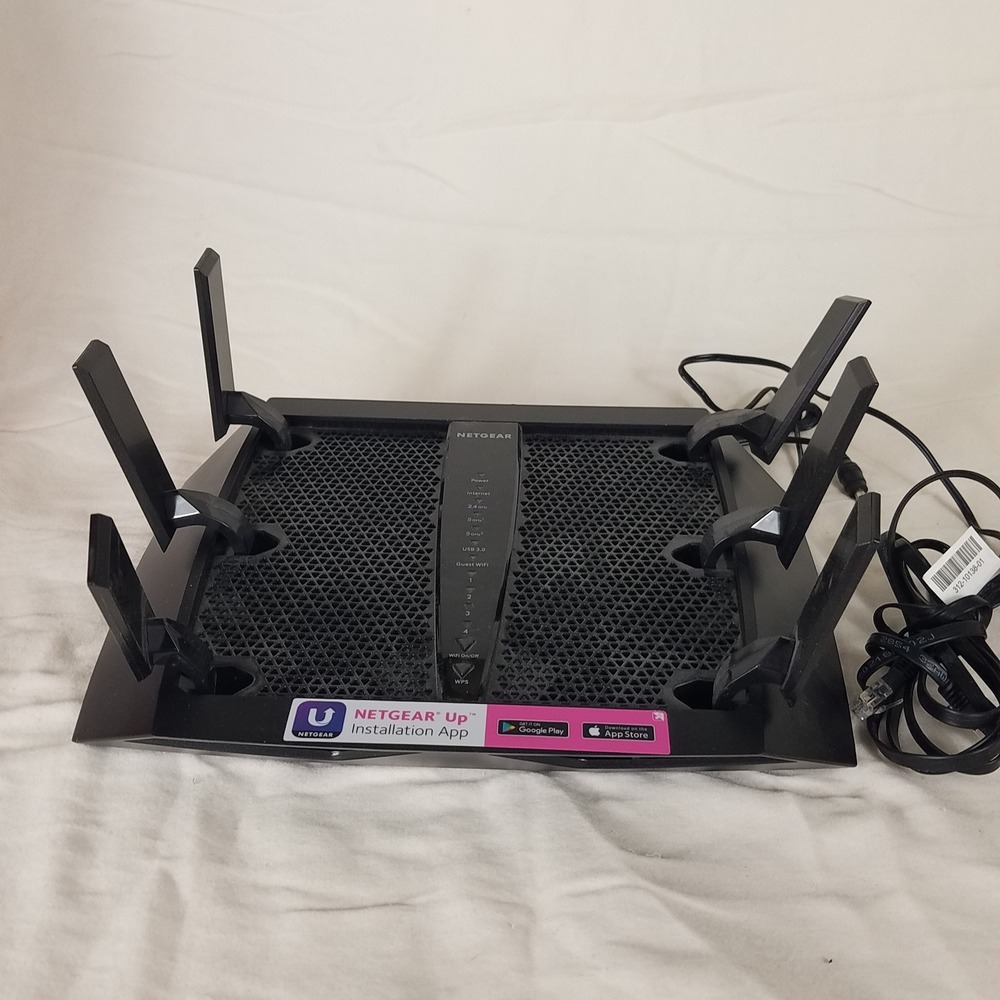 NETGEAR Nighthawk X6S R7900P WiFi Router AC3000 Black Excellent Tri-Band MU-MIMO - Picture 2 of 7